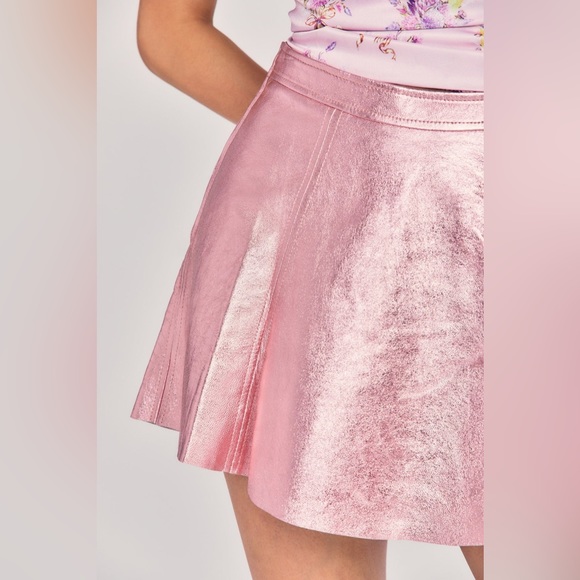LoveShackFancy Dornie Leather Skirt - Picture 3 of 5